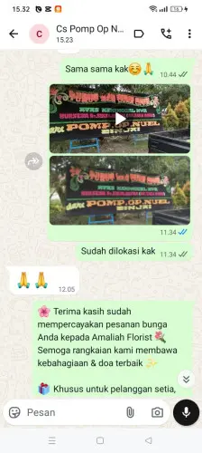 Testimonial Papan Bunga way halim